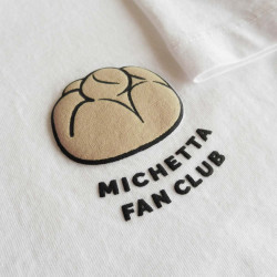 T-shirt bianca Michetta Fan Club