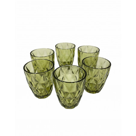 Set 6 bicchieri murano - Verde