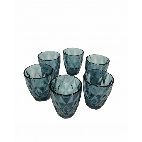 Set 6 bicchieri murano - Azzurro