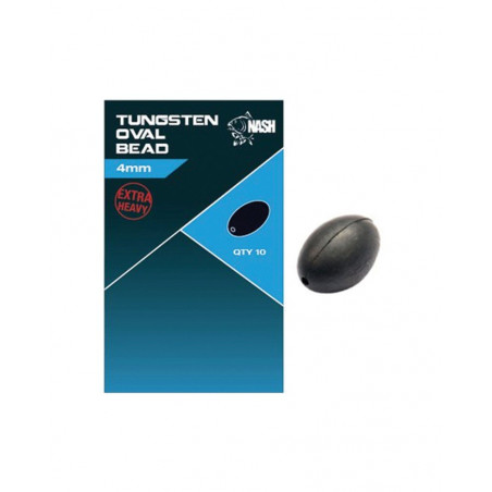 Tungsten Oval Bead 4mm