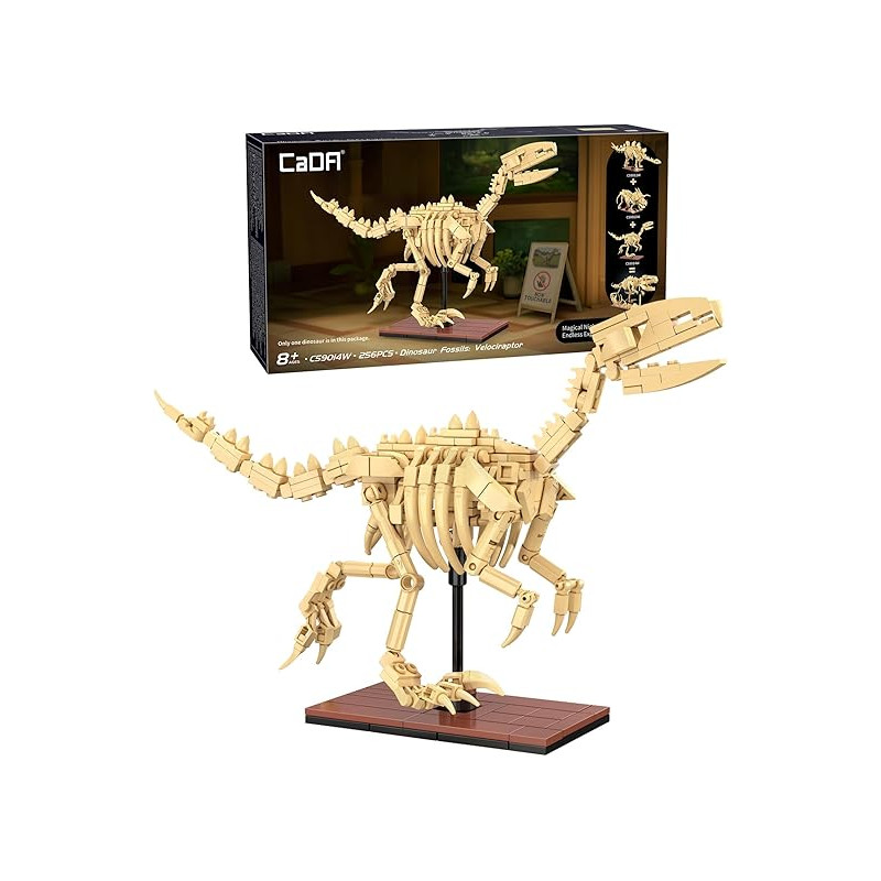 Velociraptor Fossile CADA 256 Pezzi | Costruzioni Dinosauri