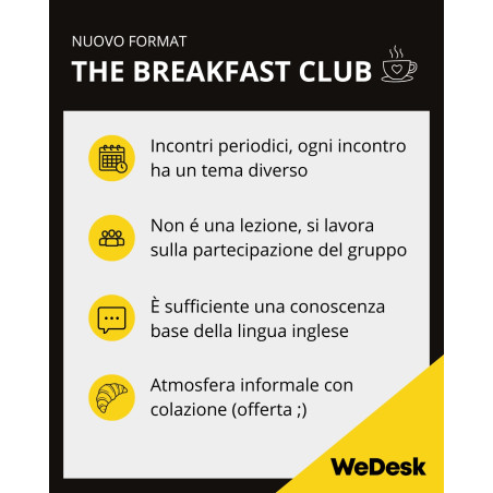 The Breakfast Club | Say It Simply – Coaching in English per Professionisti a Seregno
